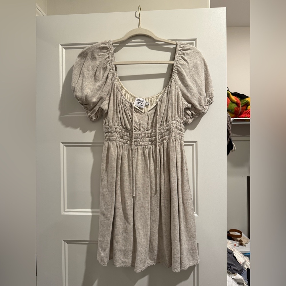 Princess Polly Beige Mini Dress Size Medium